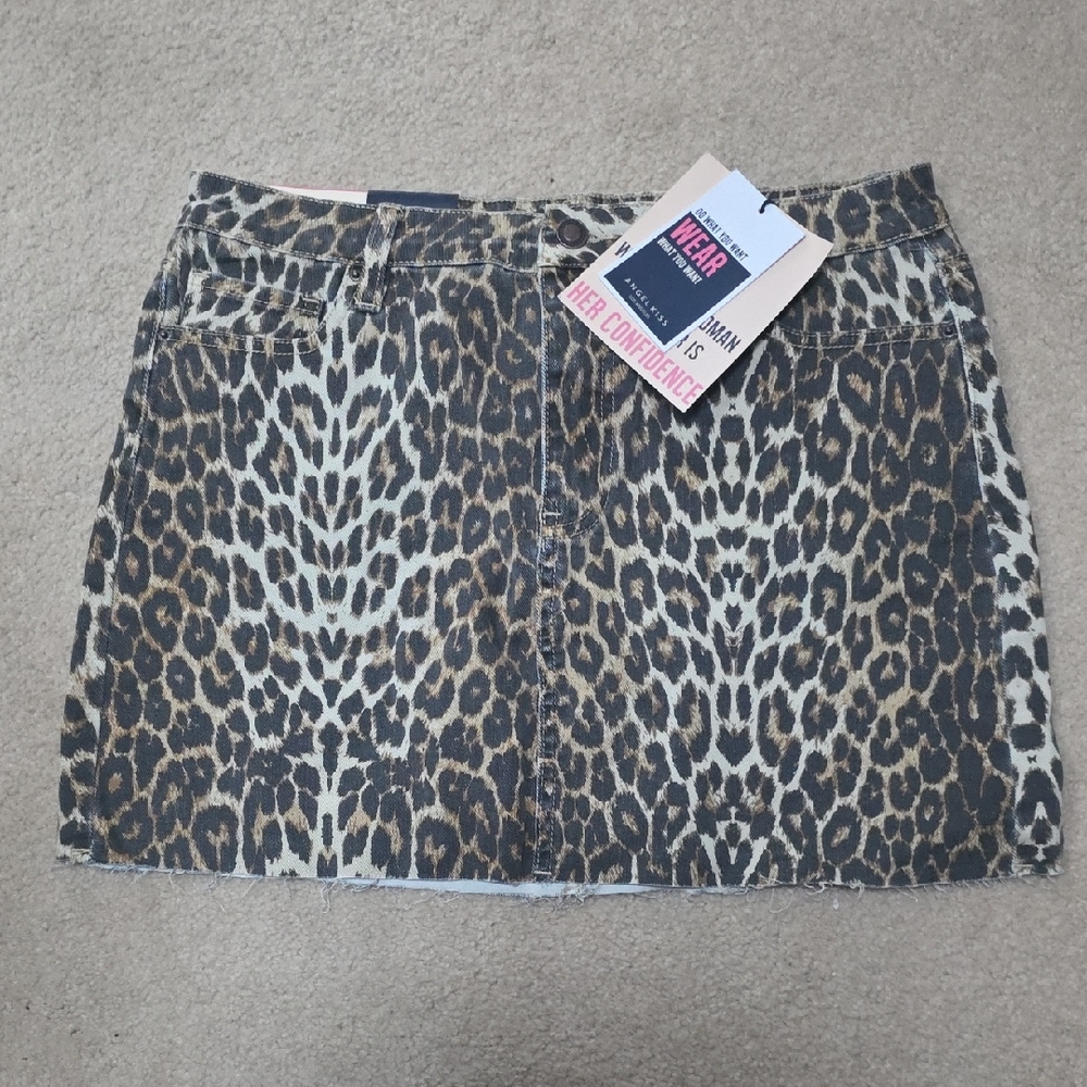 Angel Kiss Wild Pattern Mini Skirt